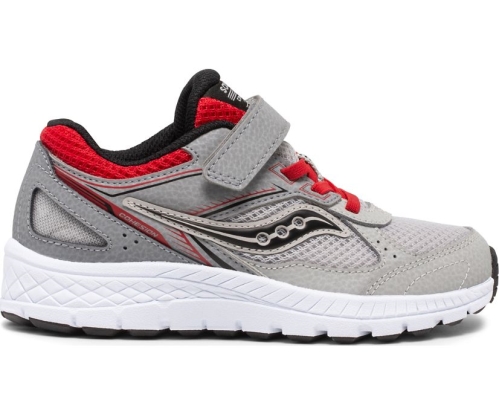 Tenis Saucony Cohesion 14 A/C Niños Zapatillas Gris / Rojas México MX-942-PJ